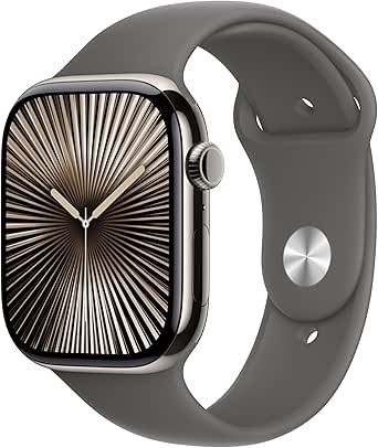 Apple Watch Series 10 (GPS, Cellular) Titanium Sport band - 46 mm