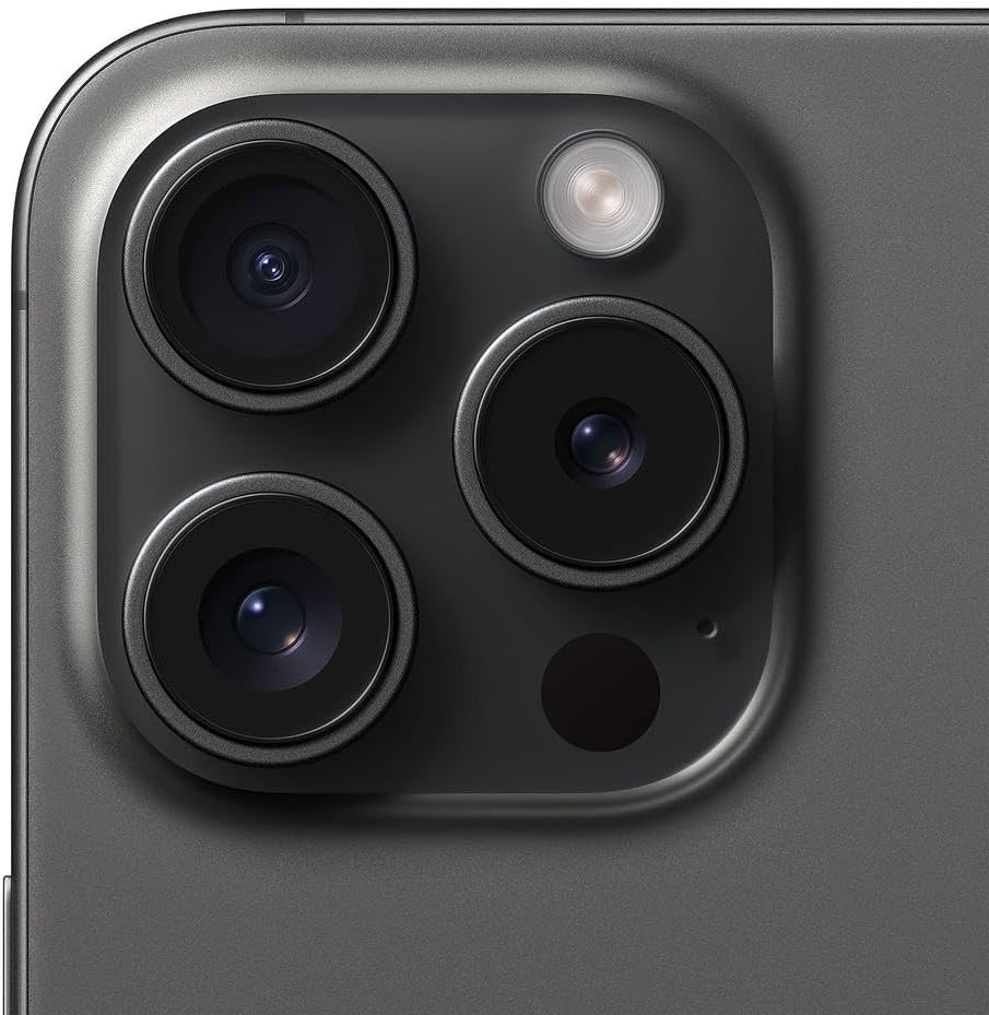 iPhone 15 Pro Black Titanium (Renewed)