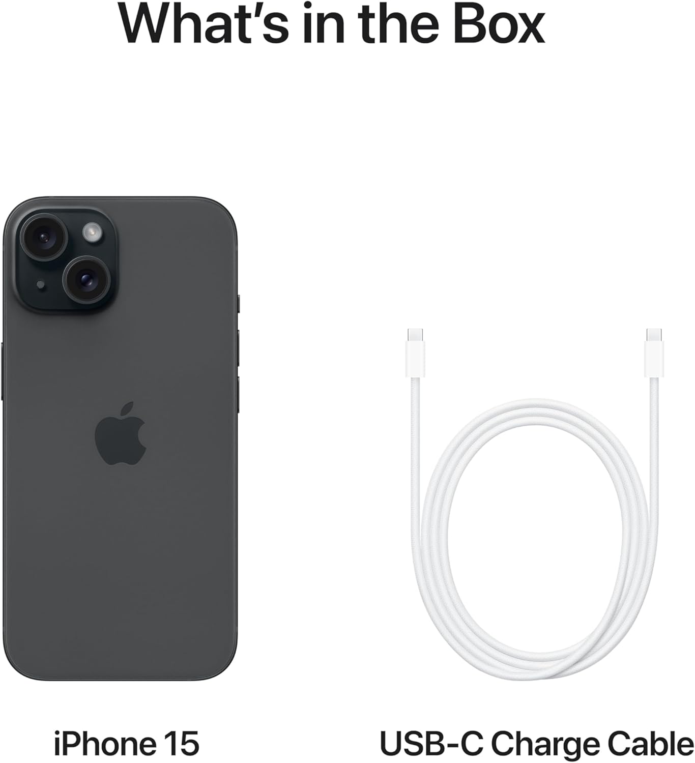 iPhone 15 Black (Renewed)