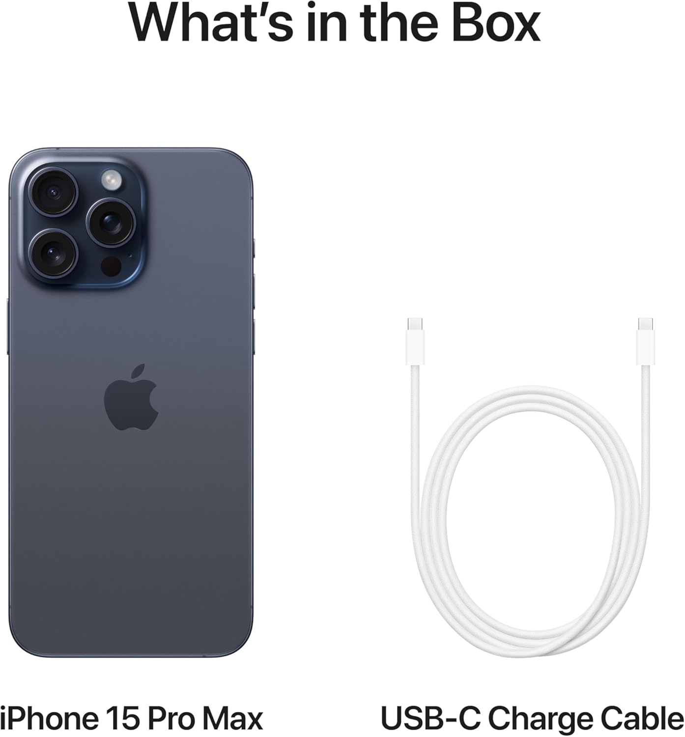 iPhone 15 Pro Max Blue Titanium (Renewed)