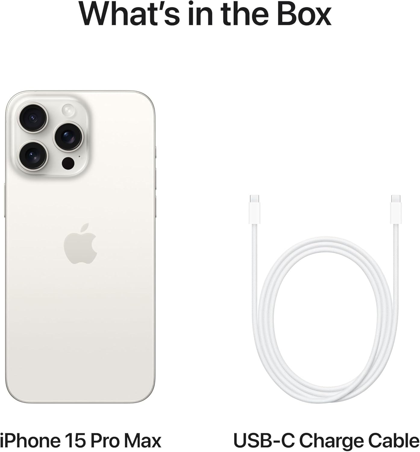 iPhone 15 Pro Max White Titanium (Renewed)