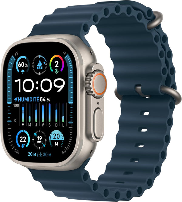 Apple Watch Ultra 2 (GPS، خلوي) بحزام Ocean من التيتانيوم - 49 مم