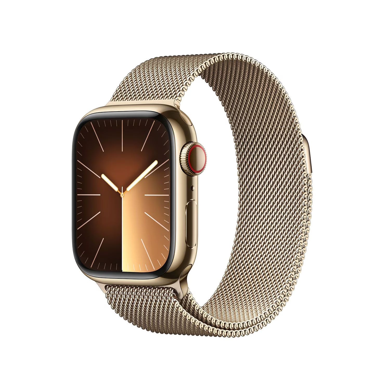 Apple Watch Series 9 (GPS, Cellular) Stainless steel Sport band - 45 mm