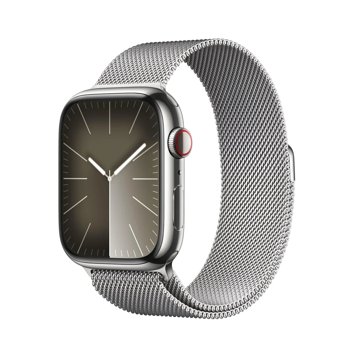 Apple Watch Series 9 (GPS, Cellular) Stainless steel Sport band - 45 mm