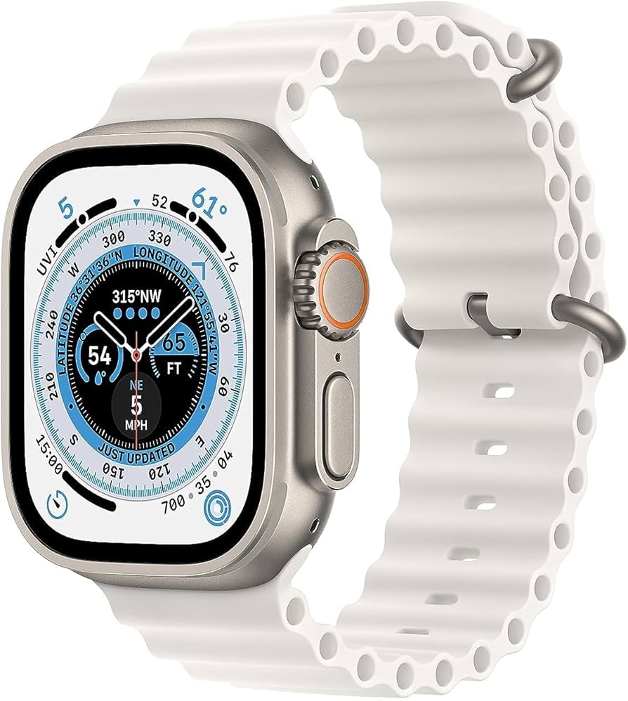Apple Watch Ultra (GPS, خلوي) سوار محيطي من التيتانيوم - 49 مم