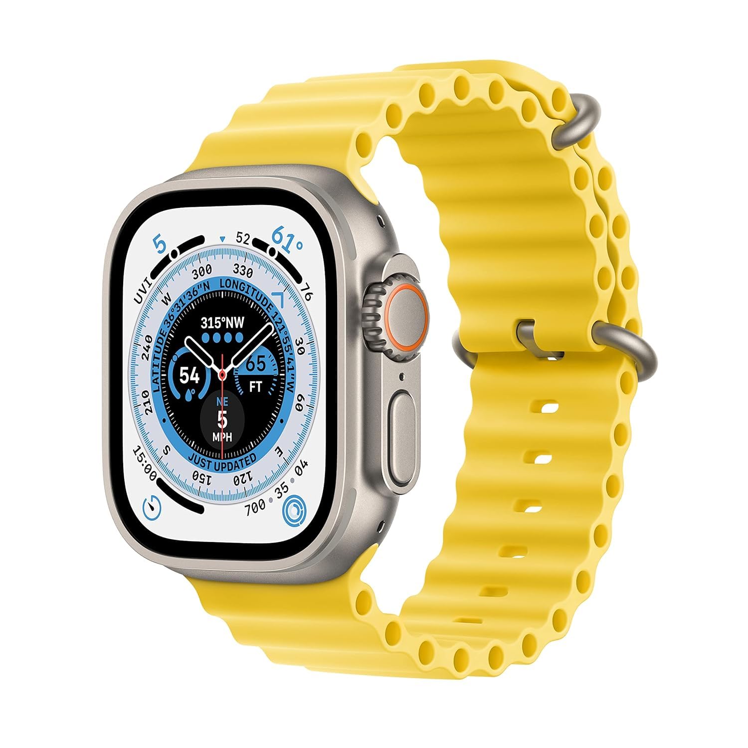 Apple Watch Ultra (GPS, خلوي) سوار محيطي من التيتانيوم - 49 مم
