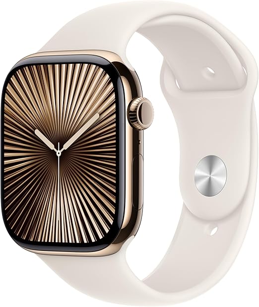 Apple Watch Series 10 (GPS, Cellular) Titanium Sport band - 46 mm