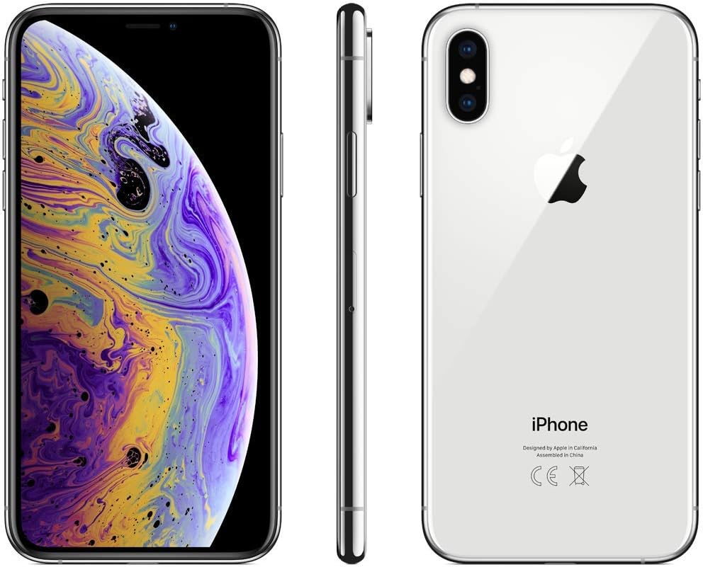 iPhone XS Silver (Renewed)