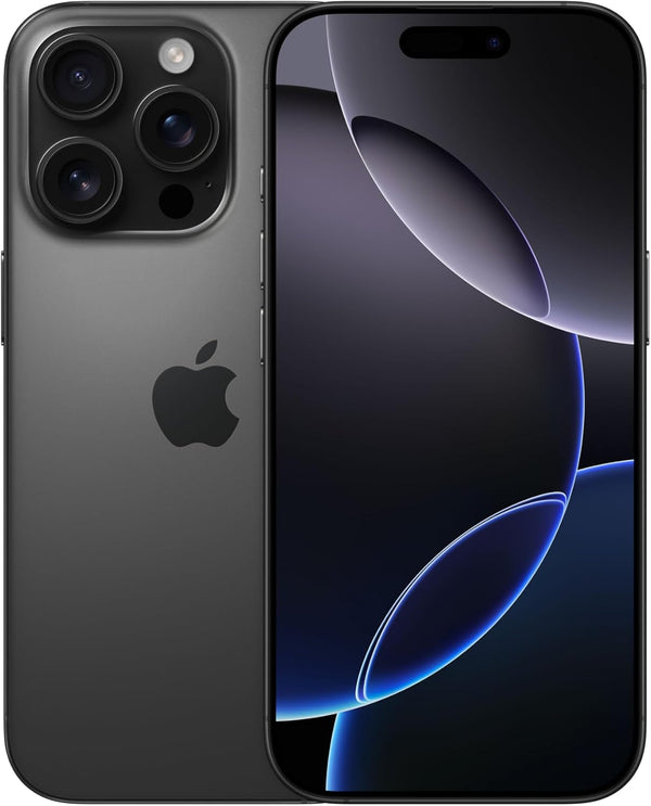 iPhone 16 Pro Black Titanium (Renewed)
