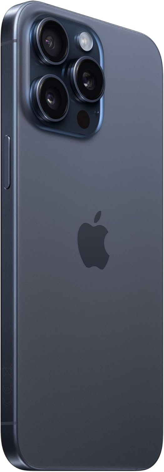 iPhone 15 Pro Max Blue Titanium (Renewed)