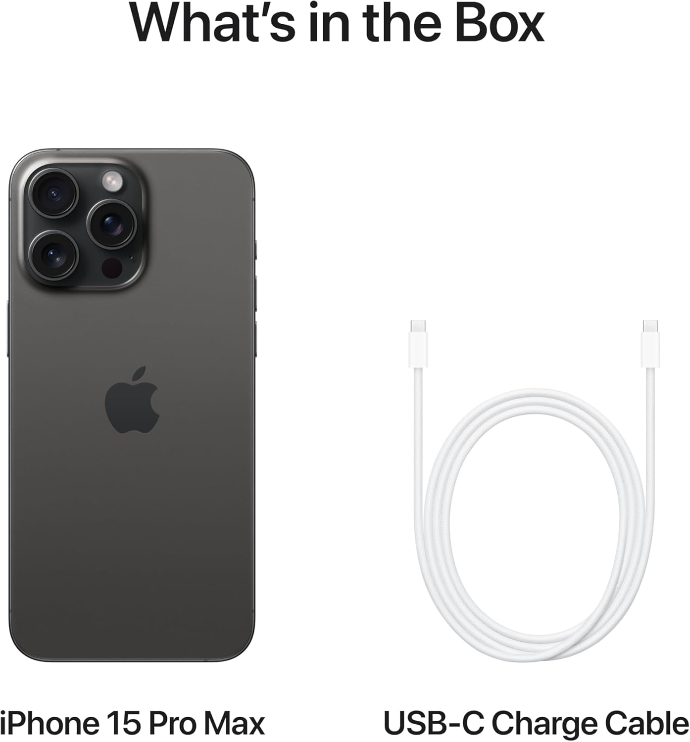 iPhone 15 Pro Max Black Titanium (Renewed)