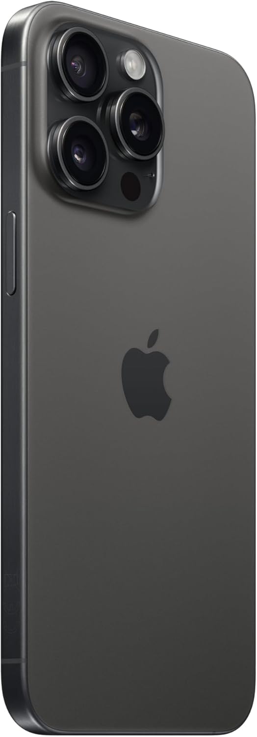 iPhone 15 Pro Max Black Titanium (Renewed)