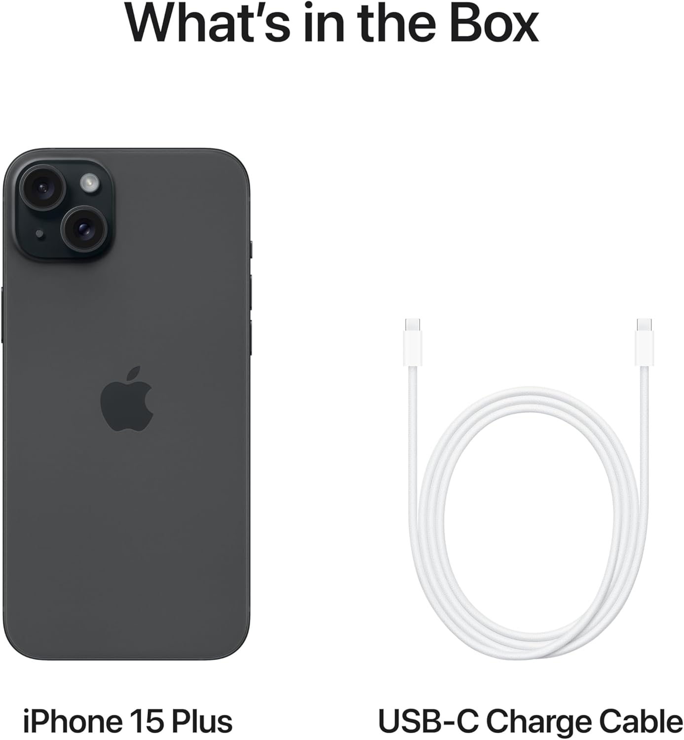 iPhone 15 Plus Black (Renewed)