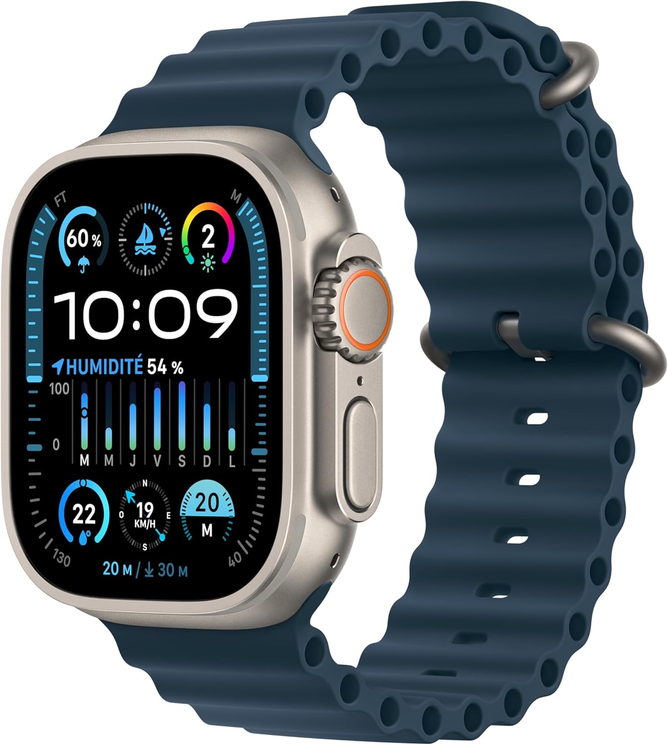Apple Watch Ultra 2 (GPS, Cellular) Titanium Ocean band - 49mm
