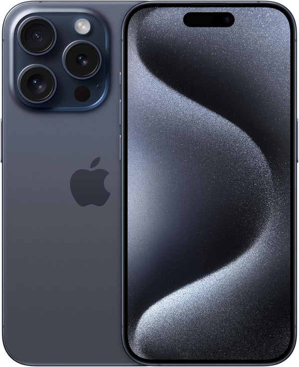 iPhone 15 Pro Blue Titanium (Renewed)