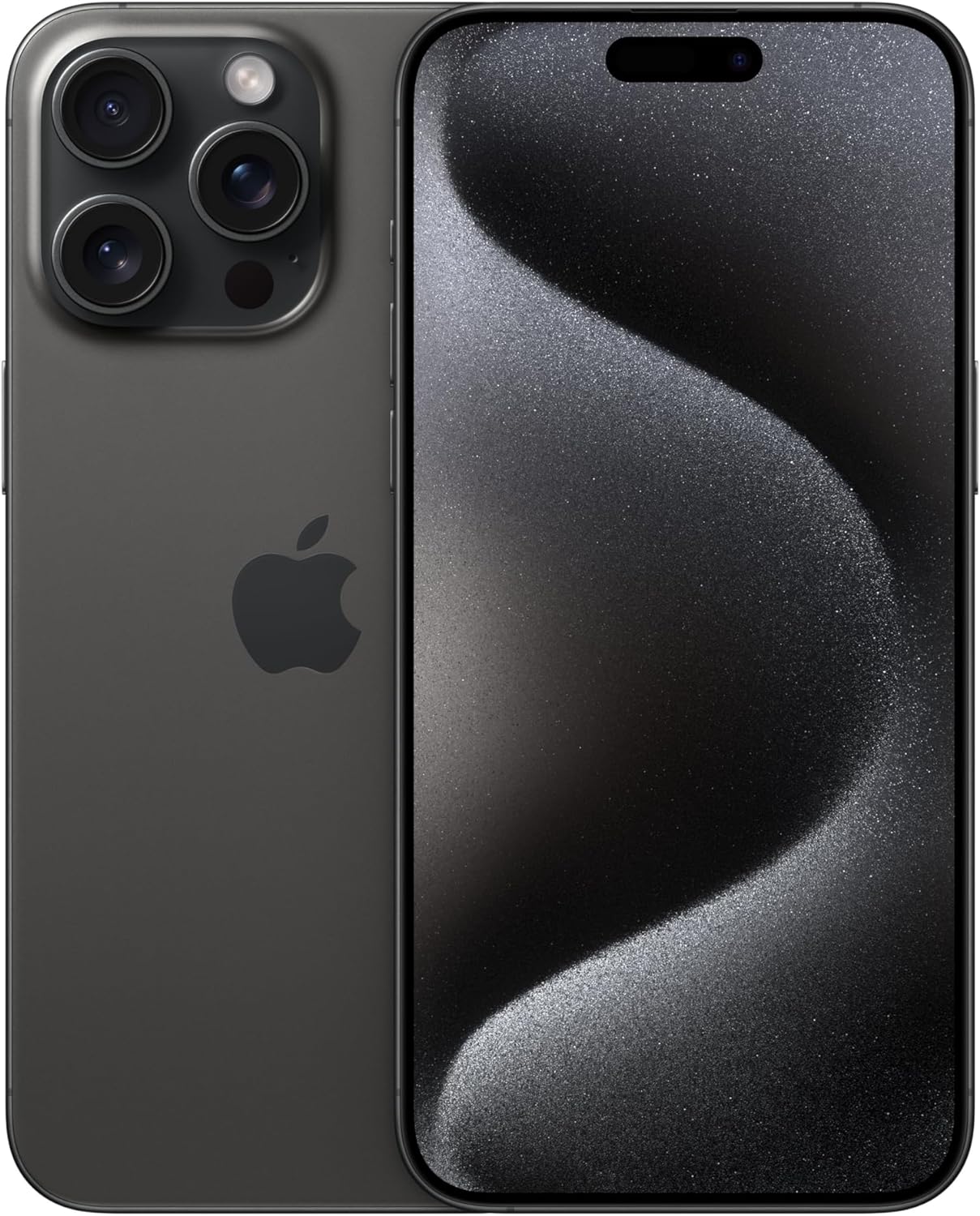 iPhone 15 Pro Max Black Titanium (Renewed)
