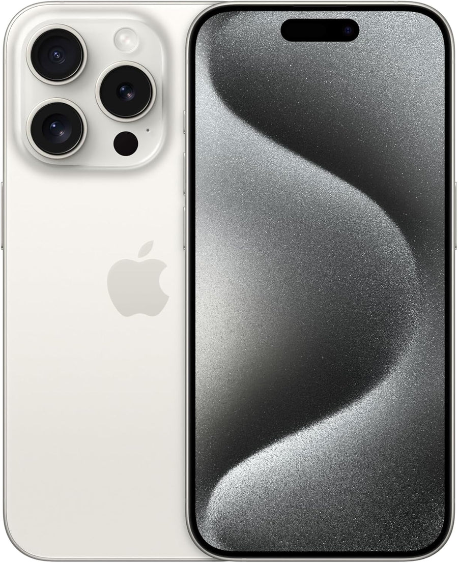 iPhone 15 Pro White Titanium (Renewed)