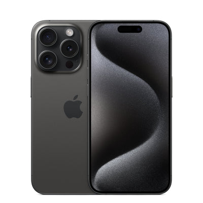 iPhone 15 Pro Black Titanium (Renewed)